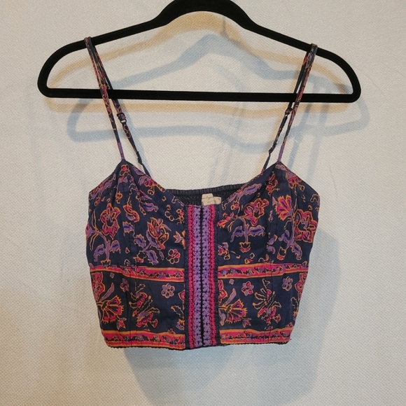 American Eagle Bollywood Indie Crop Top Crochet detail size Small - Picture 6 of 6